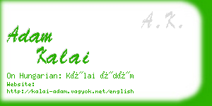 adam kalai business card